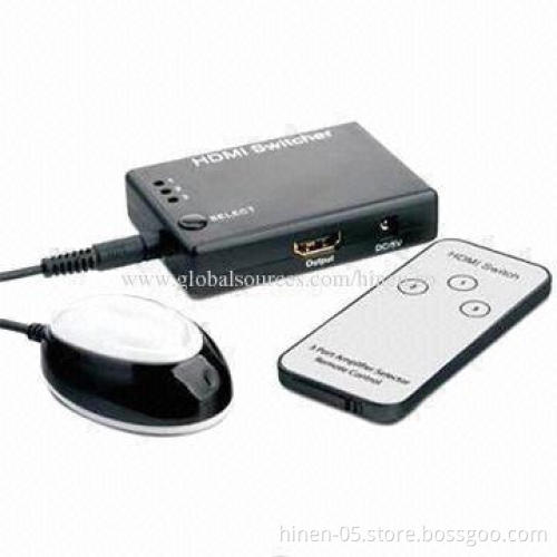 Mini HDMI Amplifier Switcher, IR Remote Control and Intelligent Functions
